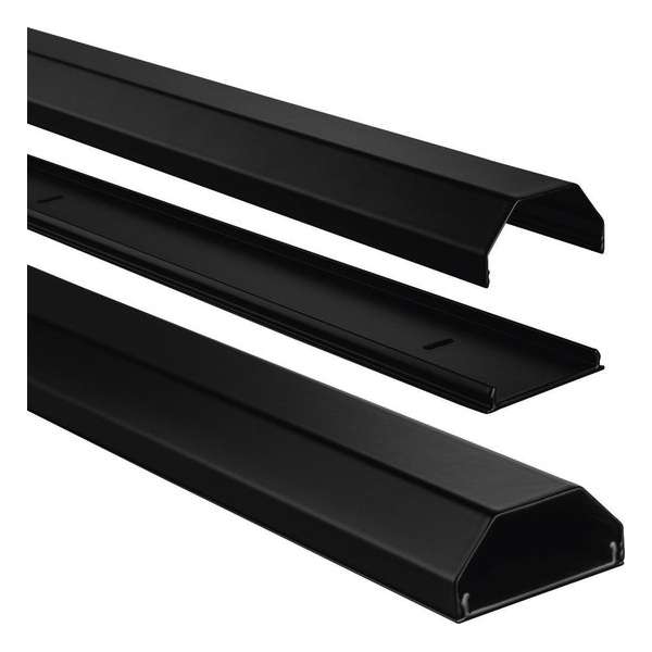 Hama Aluminium Cable Duct, black Hama Aluminium Cable Duct, black