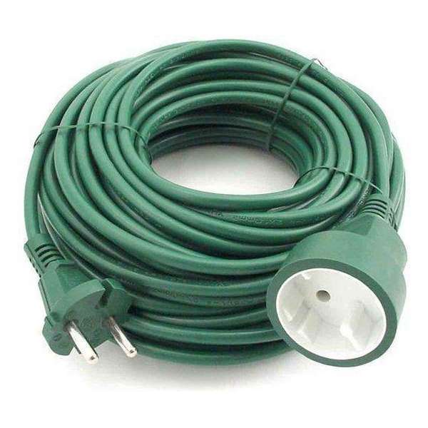Verlengsnoer - 2 x 1.0 mm2 - 20 meter - Groen Verlengsnoer - 2 x 1.0 mm2 - 20 meter - Groen