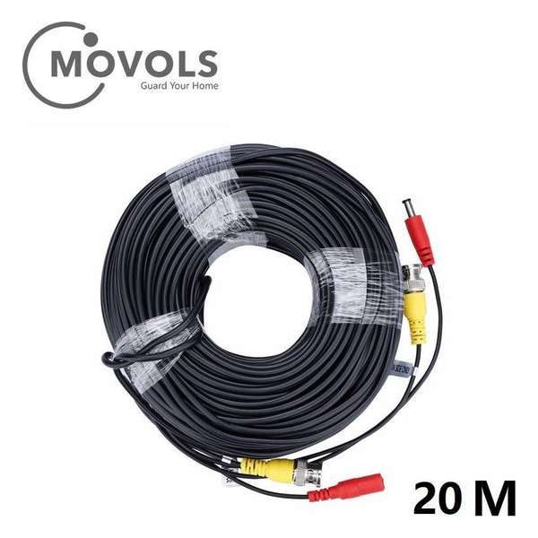 Movols CCTV Kabel Combikabel Coax BNC RG59 + Voeding 20 meter Movols CCTV Kabel Combikabel Coax BNC RG59 + Voeding 20 meter
