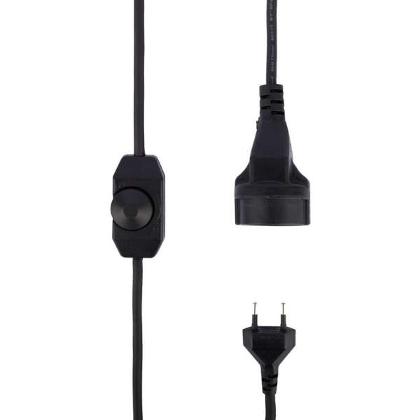 Verlengkabel met LED-dimmer - rubber Verlengkabel met LED-dimmer - rubber