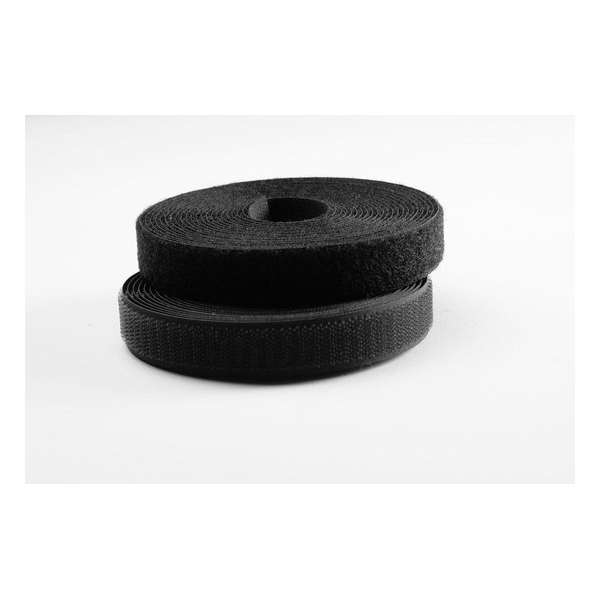 Klittenband Naaibaar - Niet Plakbaar - Zwart - 20 mm - 25 m Klittenband Naaibaar - Niet Plakbaar - Zwart - 20 mm - 25 m