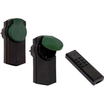 Stekkerdoos voor buiten - afstandbediening - 2 stuks