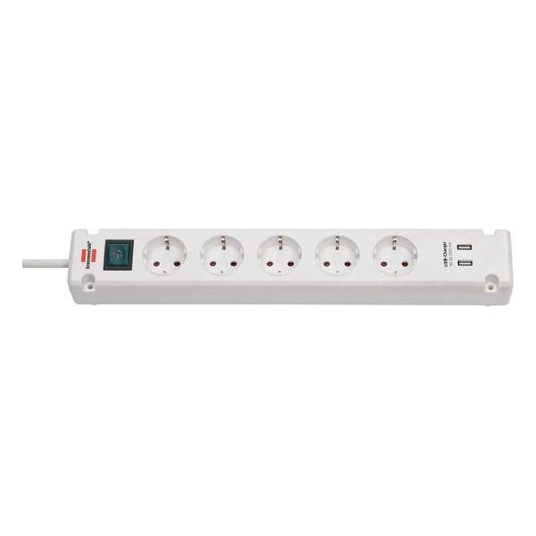 Brennenstuhl BN-1150660315 Bremounta Extension Socket 5-way 2x Usb Wit 3m H05vv-f 3g1.5 Brennenstuhl BN-1150660315 Bremounta Extension Socket 5-way 2x Usb Wit 3m H05vv-f 3g1.5