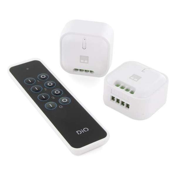 DiO 2 Draadloze Inbouw Rolluikschakelaars en DiO Afstandsbediening met 3 kanalen – Voor DiO 1.0. (433,92Mhz) DiO 2 Draadloze Inbouw Rolluikschakelaars en DiO Afstandsbediening met 3 kanalen – Voor DiO 1.0. (433,92Mhz)