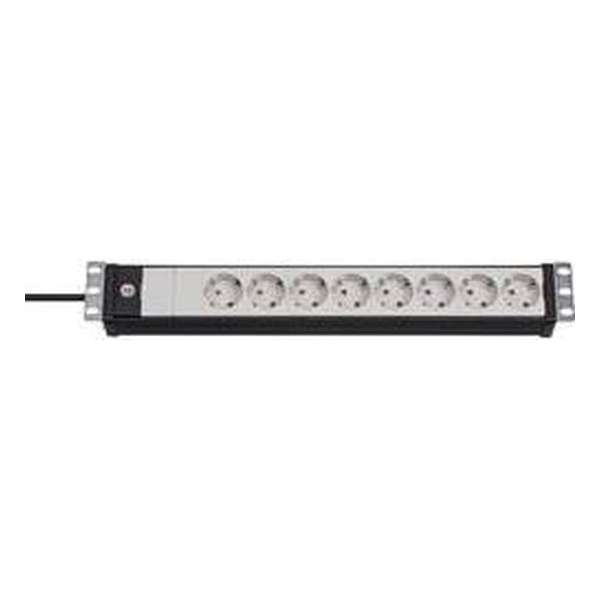 Brennenstuhl 1156057028 Stekkerdoos 19 inch 8-voudig Zwart, Wit Randaarde stekker 1 stuk(s) Brennenstuhl 1156057028 Stekkerdoos 19 inch 8-voudig Zwart, Wit Randaarde stekker 1 stuk(s)