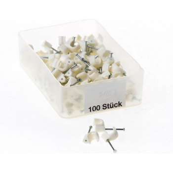 Kabelbeugels wit 5mm 5/20W
