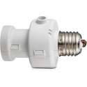 Schemer schakelaar + timer - E27 fitting- wit