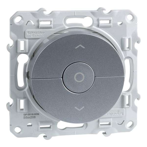Jaloezieschakelaar - Aluminium - Odace - Schneider Electric - S530208 Jaloezieschakelaar - Aluminium - Odace - Schneider Electric - S530208