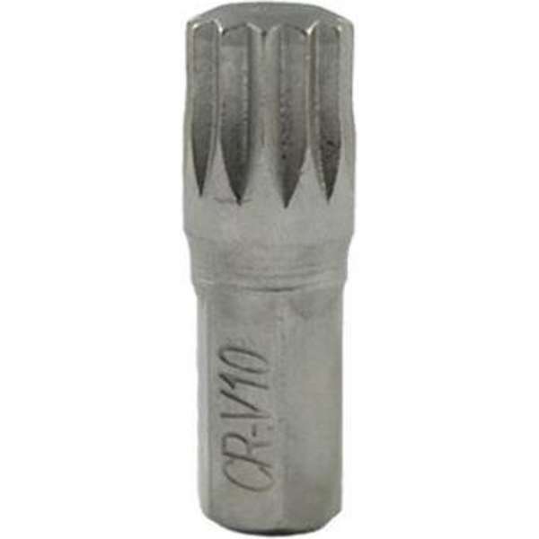 JBM Tools | M8 inbussleutel met xzn-bit 10 mm - verchroomd JBM Tools | M8 inbussleutel met xzn-bit 10 mm - verchroomd