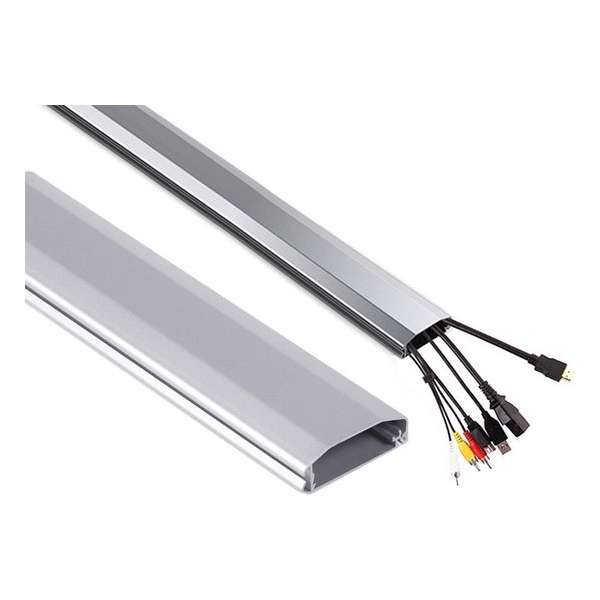 Kabelkanaal Kabel Organizer Aluminium Zilver Kabelkanaal Kabel Organizer Aluminium Zilver