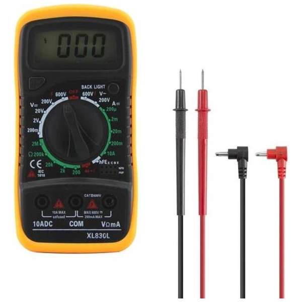 XL830L - Digitale Multimeter - Slimme Spanningsmeter - Voltmeter - Voltage Meter - Oranje XL830L - Digitale Multimeter - Slimme Spanningsmeter - Voltmeter - Voltage Meter - Oranje