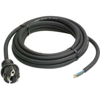 Neopreen buiten kabel 5 meter - 3x 1.5mm met stekker
