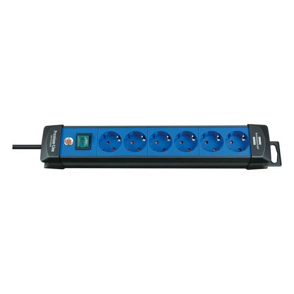 Brennenstuhl 1951360100 Overspanningsbeveiliging 6 AC-uitgang(en) Zwart, Blauw 3 m Brennenstuhl 1951360100 Overspanningsbeveiliging 6 AC-uitgang(en) Zwart, Blauw 3 m