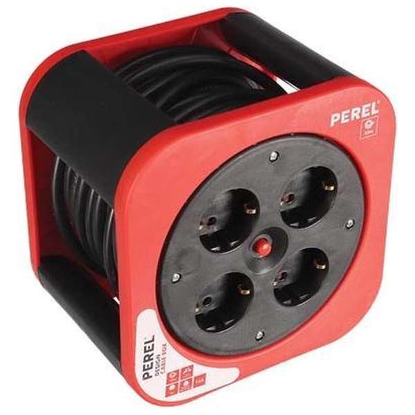 DESIGN KABELHASPEL - ROOD - 10 m - RANDAARDE DESIGN KABELHASPEL - ROOD - 10 m - RANDAARDE