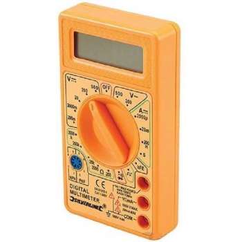 SILVERLINE digitale multimeter - groot LCD-scherm - testkabels