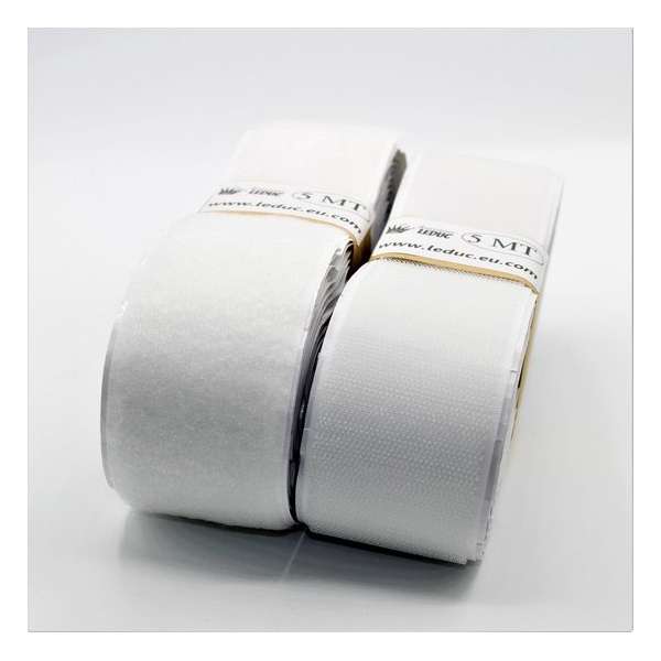 5 METER Zelfklevend Klittenband – Witte Velcro - 2 x 5 m – 5 cm breed 5 METER Zelfklevend Klittenband – Witte Velcro - 2 x 5 m – 5 cm breed