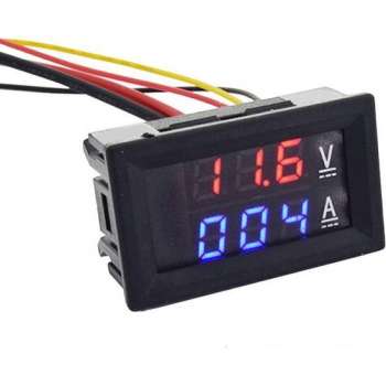 Digitale Voltmeter/Ampère meter Dc 0-100V + MeetShunt - 50A
