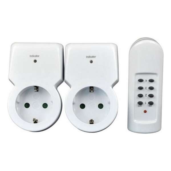 SWITCH-IT set van 2 op afstand draadloos schakelbare stopcontacten met randaarde SWITCH-IT set van 2 op afstand draadloos schakelbare stopcontacten met randaarde