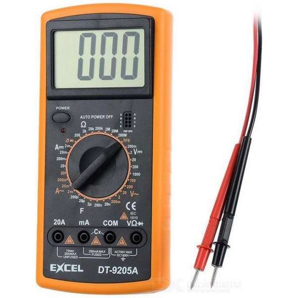 LCD digitale multimeter (geel) LCD digitale multimeter (geel)