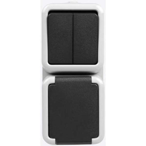 Peha combinatie serie 2x1 polig RA Peha combinatie serie 2x1 polig RA