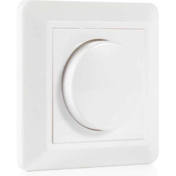 Led dimmer 5 tot 200W fase afsnijding Wit - Led Dimmer 5 tot 200W wit universeel - Led dimbaar inbouw Led dimmer 5 tot 200W fase afsnijding Wit - Led Dimmer 5 tot 200W wit universeel - Led dimbaar inbouw