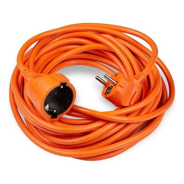Verlengsnoer 10 meter - H05VV-F3G1,5 geaard - Oranje Verlengsnoer 10 meter - H05VV-F3G1,5 geaard - Oranje
