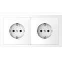 Stopcontact (2X) Compleet - Lotuswit - Merten D-Life - Schneider Electric - MTN2300-6535_TO