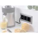Wandcontactdoos Evoline Framedock Small zilver