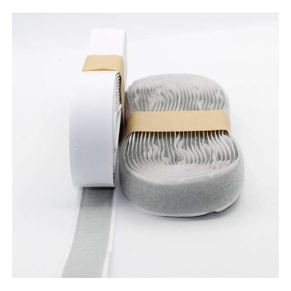 5 METER Zelfklevend Klittenband – Grijze Velcro - 2 x 5 m - 2 cm breed 5 METER Zelfklevend Klittenband – Grijze Velcro - 2 x 5 m - 2 cm breed