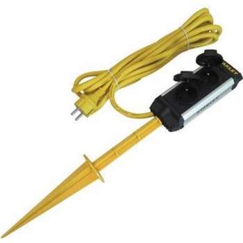 Stanley Stekkerdoos Ground Spike 5 Meter Aluminium Zwart