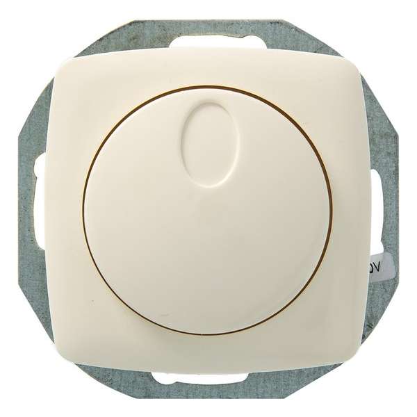 PLIEGER dimmer | serie Aurora | 230V halogeen- en gloeilampen | 20 - 400 watt | druk aan/uit | creme PLIEGER dimmer | serie Aurora | 230V halogeen- en gloeilampen | 20 - 400 watt | druk aan/uit | creme