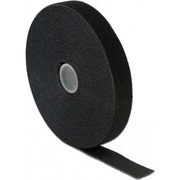 Klittenband - Rol - Velcro - Hook & Loop - Kabelbinders - Zwart - Zelfklevend - 50mm x 25 meter Klittenband - Rol - Velcro - Hook & Loop - Kabelbinders - Zwart - Zelfklevend - 50mm x 25 meter