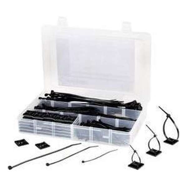 TRU COMPONENTS 1566622 EPR-350UV Assortiment kabelbinders 190 mm 4.8 mm Zwart 1 set(s) TRU COMPONENTS 1566622 EPR-350UV Assortiment kabelbinders 190 mm 4.8 mm Zwart 1 set(s)