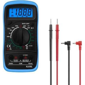 XL830L - Digitale Multimeter - Slimme Spanningsmeter - Voltmeter - Voltage Meter - Blauw