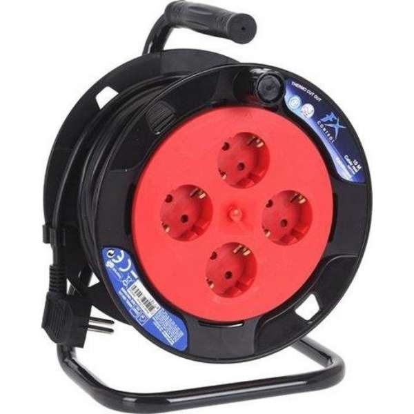 Fx Control Kabelhaspel 230v Geaard 10 Meter Zwart Fx Control Kabelhaspel 230v Geaard 10 Meter Zwart