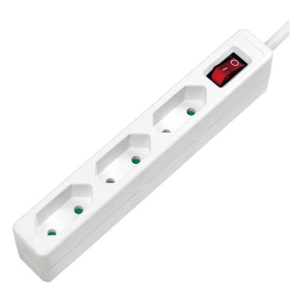 LogiLink LPS230 Stekkerdoos met schakelaar 3-voudig Wit Vormige stekker 1 stuk(s) LogiLink LPS230 Stekkerdoos met schakelaar 3-voudig Wit Vormige stekker 1 stuk(s)