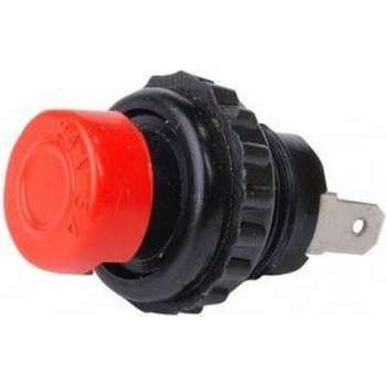 Schakelaar Push-Button 2 Polig - 5A 12-24V - Rood Rond
