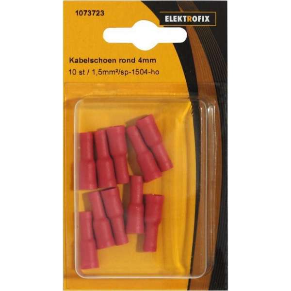 Elektrofix kabelschoen sp1504ho rond 4 mm 10 st Elektrofix kabelschoen sp1504ho rond 4 mm 10 st