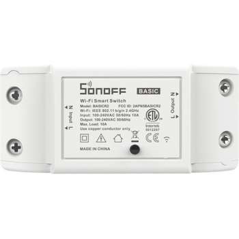 Sonoff WiFi schakelaar draadloze slimme BASICR2- Wireless Smart Switch - Werkt met Amazon Alexa, Google Assistant, IFTTT