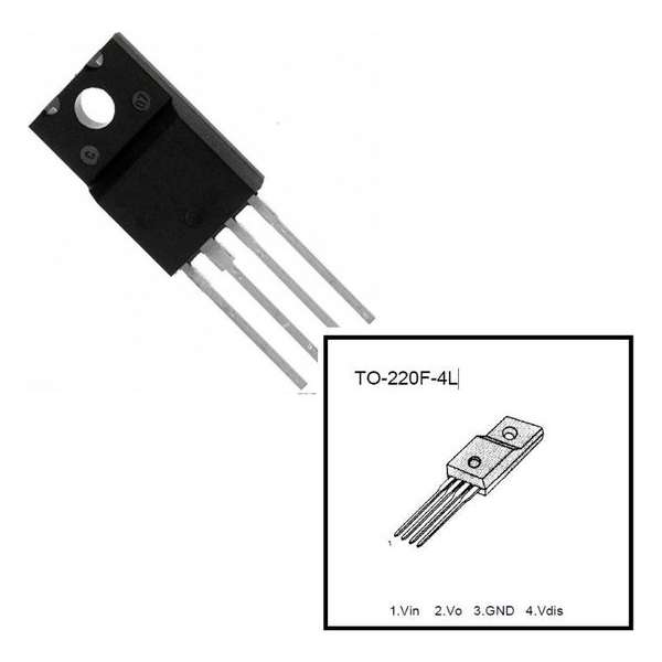 KA78R33 Spanningsregelaar met lage uitval | TO-220F-4L | 33V | verpakt per 5 stuks KA78R33 Spanningsregelaar met lage uitval | TO-220F-4L | 33V | verpakt per 5 stuks
