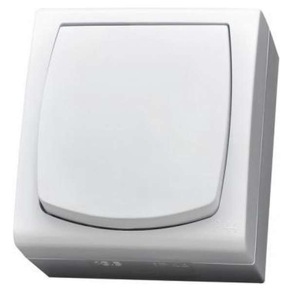 OSPEL Madera Single Switch Opbouw Wisselschakelaar | IP20 | Wit | 65x46x70mm (LxBxH)) OSPEL Madera Single Switch Opbouw Wisselschakelaar | IP20 | Wit | 65x46x70mm (LxBxH))