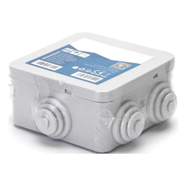 Lasdoos - Kabeldoos - Igna Lassy - Vierkant - Opbouw - 80x80x40mm - IP44 - Grijs Lasdoos - Kabeldoos - Igna Lassy - Vierkant - Opbouw - 80x80x40mm - IP44 - Grijs