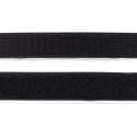 Klittenband Zwart Plakbaar 25 mm - 1 m