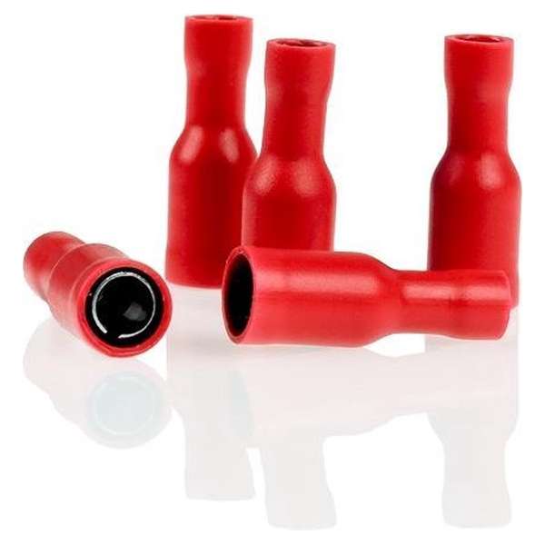 Alca Kabelschoentjes - Rood- Rond 4,0mm - Volledig geïsoleerd - 10 stuks Alca Kabelschoentjes - Rood- Rond 4,0mm - Volledig geïsoleerd - 10 stuks