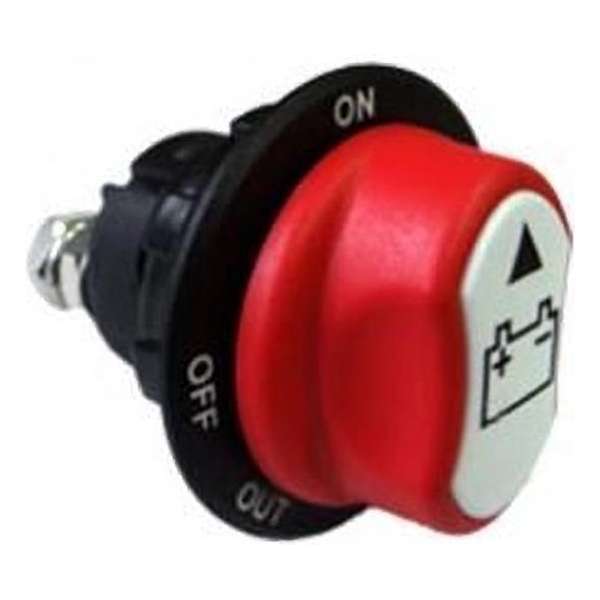 Accuschakelaar MBS10 - hoofdschakelaar inbouw - 50A Accuschakelaar MBS10 - hoofdschakelaar inbouw - 50A