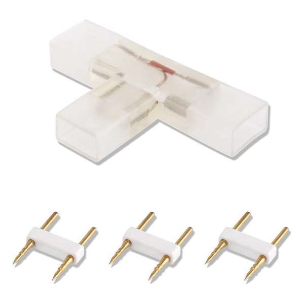 LED lichtslang twee pins connector T-connector LED lichtslang twee pins connector T-connector