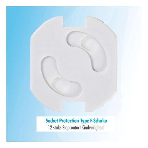 Budget 12X Stopcontact kinderbevelinging Type-F Schuko veiligheid Budget 12X Stopcontact kinderbevelinging Type-F Schuko veiligheid