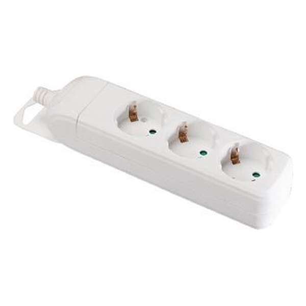 Valueline 3-voudige stekkerdoos zonder kabel - wit Valueline 3-voudige stekkerdoos zonder kabel - wit