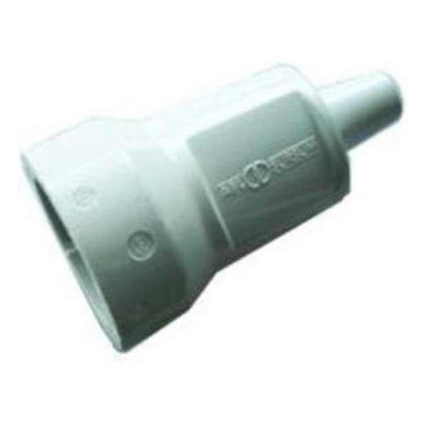 ABL - PVC Randaarde Contra Stekker Met Tule - Wit ABL - PVC Randaarde Contra Stekker Met Tule - Wit