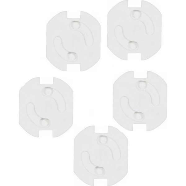 Stopcontactbeveiliging wit - 5 stuks - stopcontactbeveiligers / kinderbeveiliging Stopcontactbeveiliging wit - 5 stuks - stopcontactbeveiligers / kinderbeveiliging